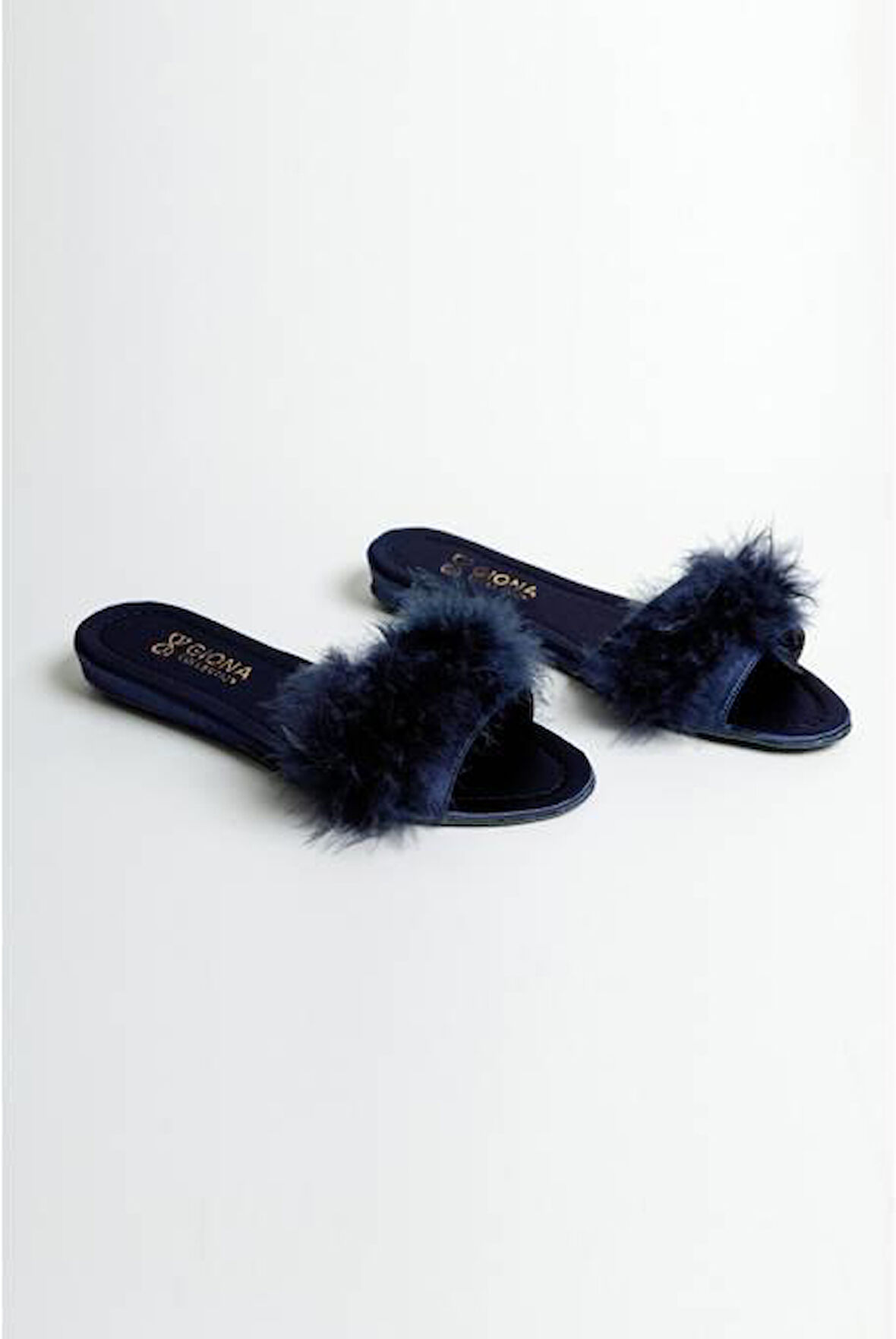 Giona 707 Kadın Tüylü Gelin Terliği