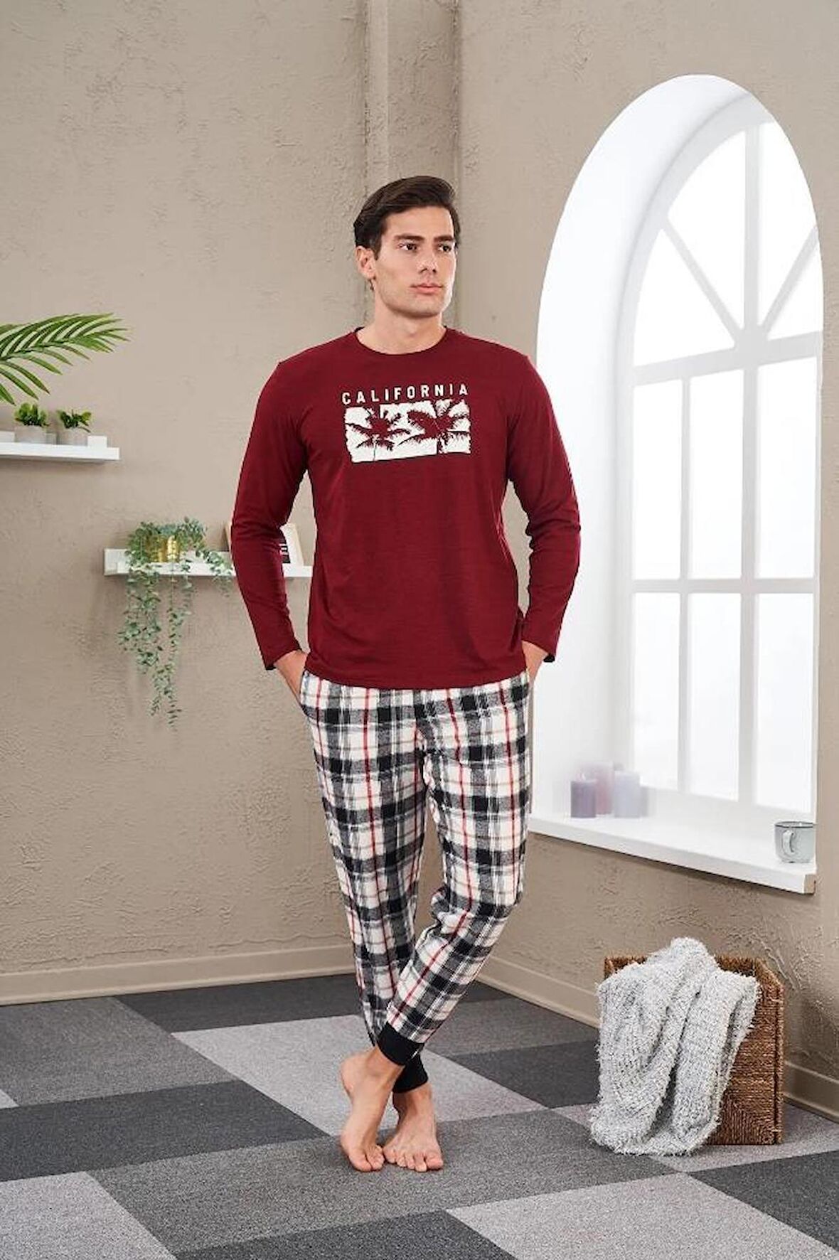 Pjs 23702 Erkek Baskılı Pijama Takım