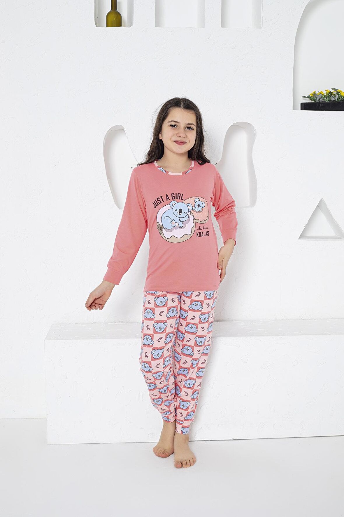 Estiva 24460 Kız Çocuk Uzun Kollu Pijama Takım