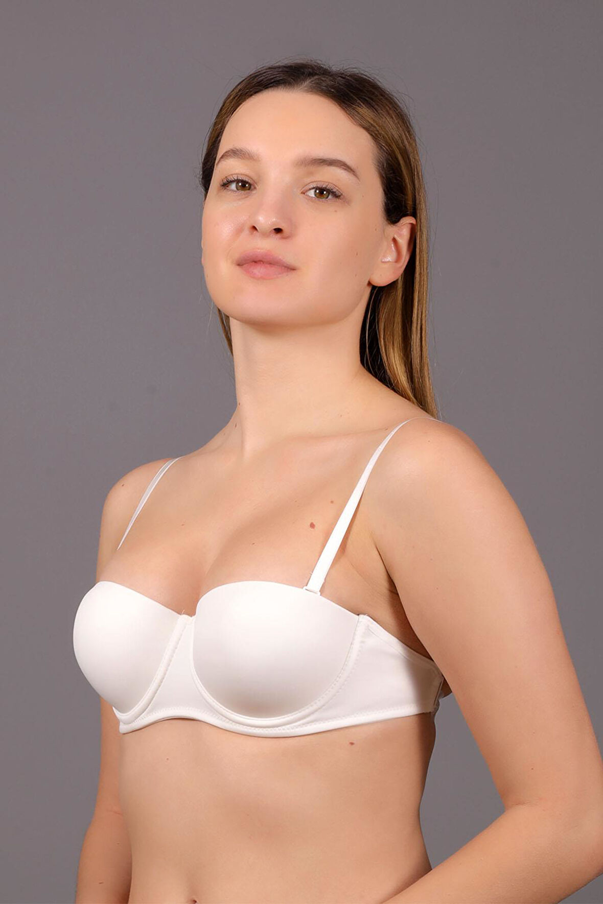 New Bra 8310 Kadın Sırtı Şeffaf Desteksiz Sütyen