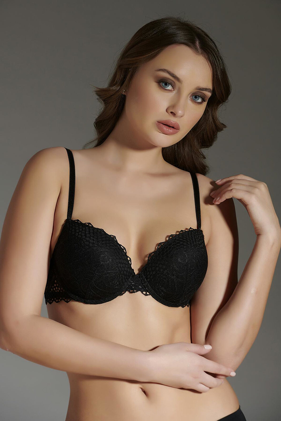 New Bra 8125 Kadın Dantelli Destekli Sütyen