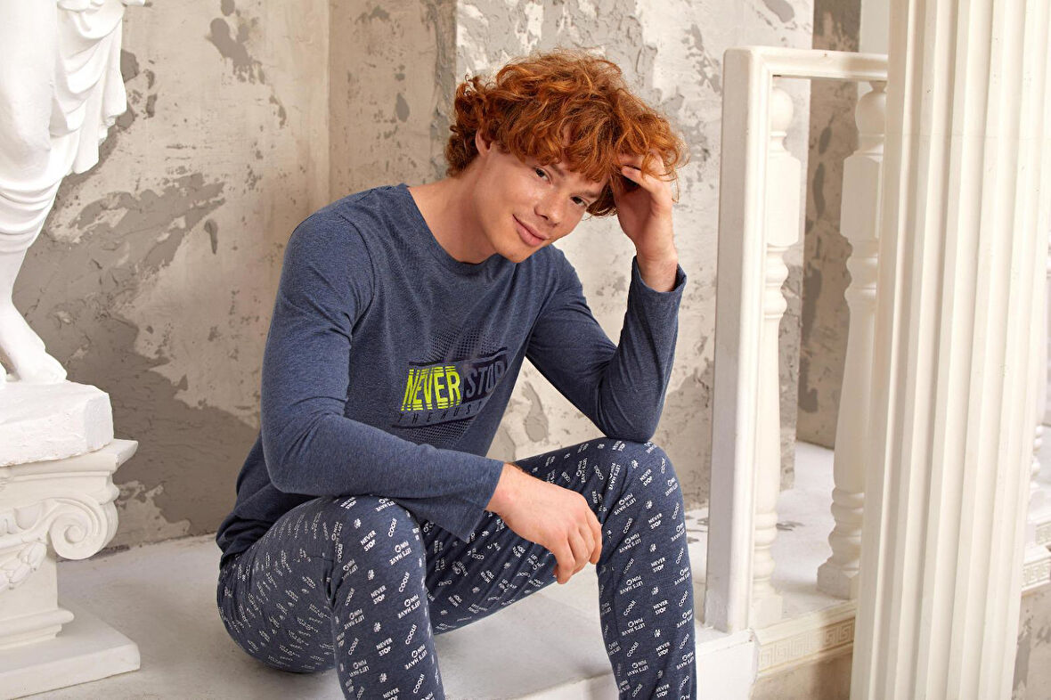 Gd Goldoremi 5324 Erkek Uzun Kollu Pijama Takımı