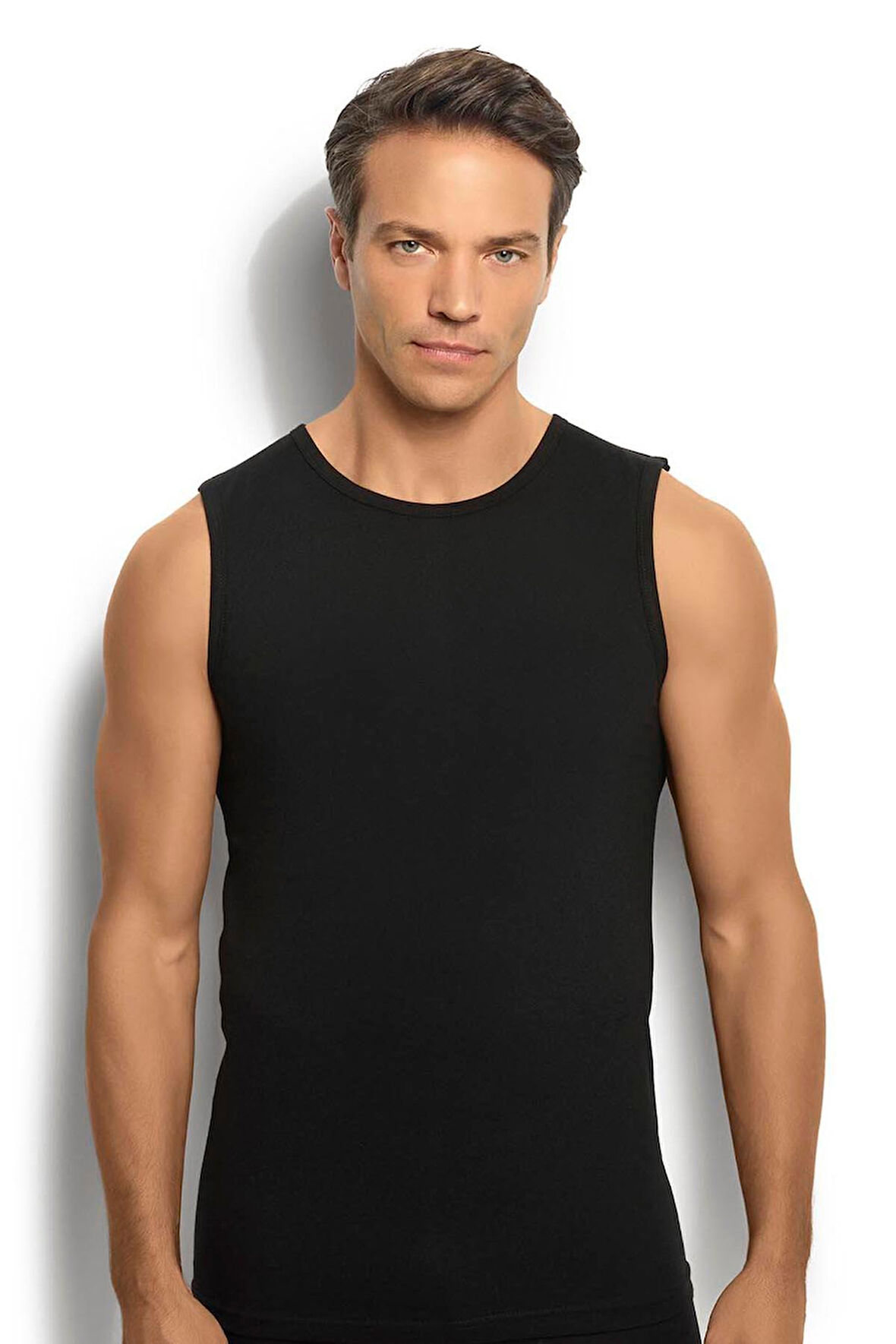 Jiber 114 Erkek Pamuklu Sıfır Yaka Atlet 1 Adet 