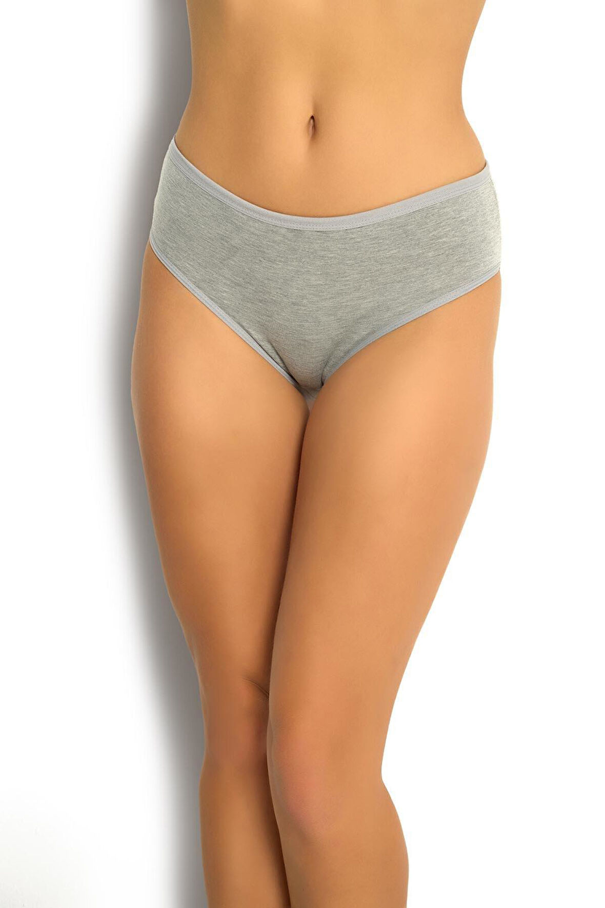 Jiber 652 Kadın Pamuklu Yüksel Bel Bato Bikini Külot 1 Adet