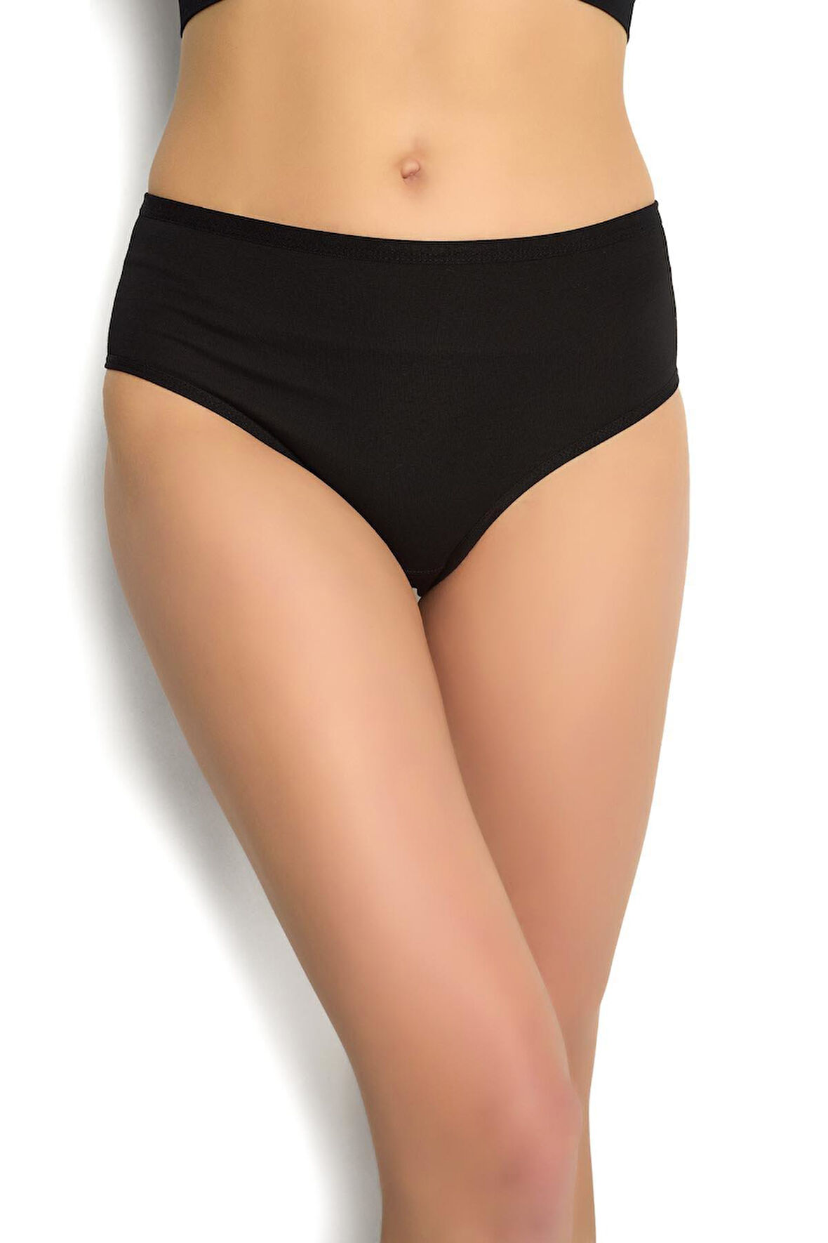 Jiber 652 Kadın Pamuklu Yüksel Bel Bato Bikini Külot 1 Adet