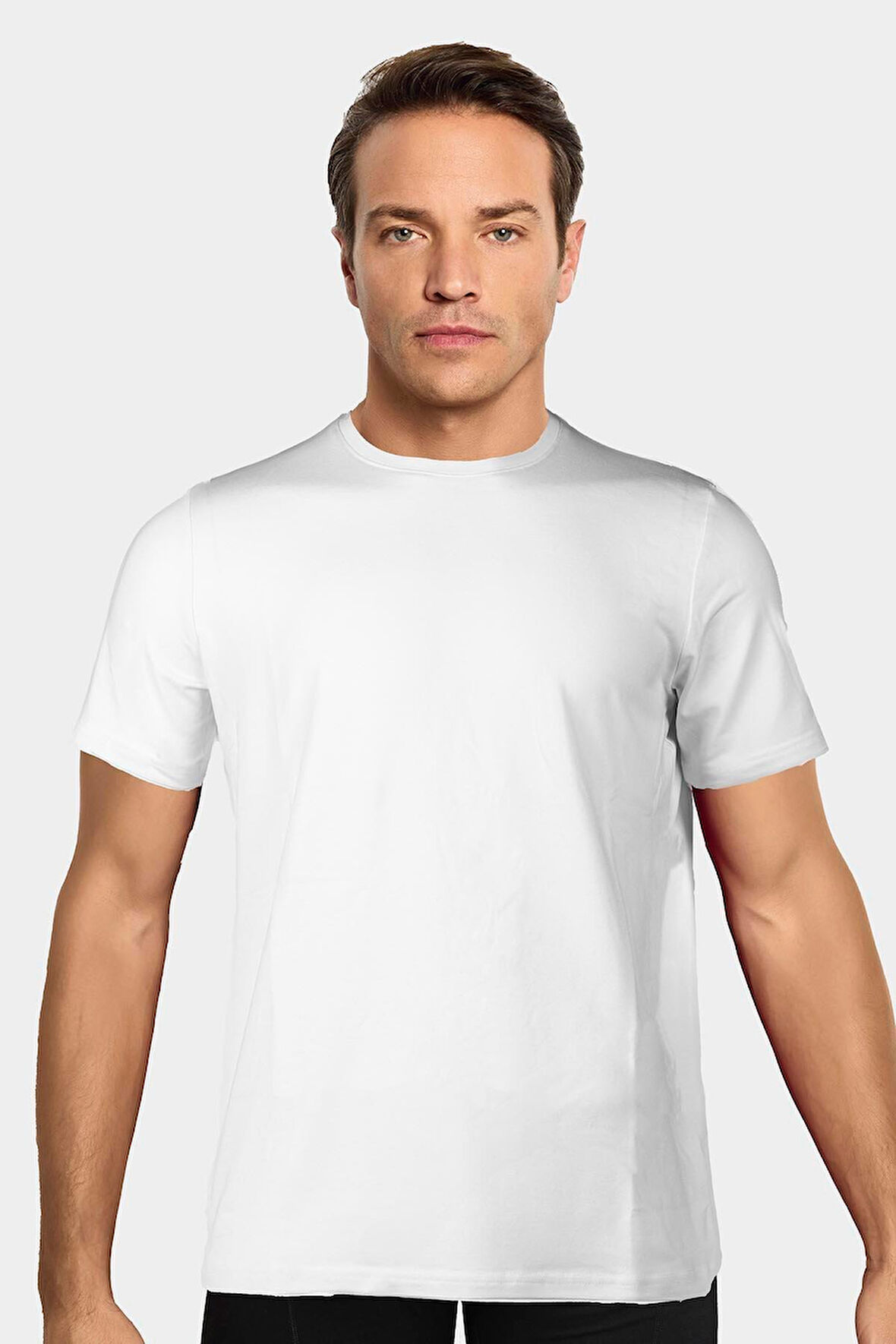 Jiber Erkek Bambu Terletmeyen Hafif Kumaş T-Shirt