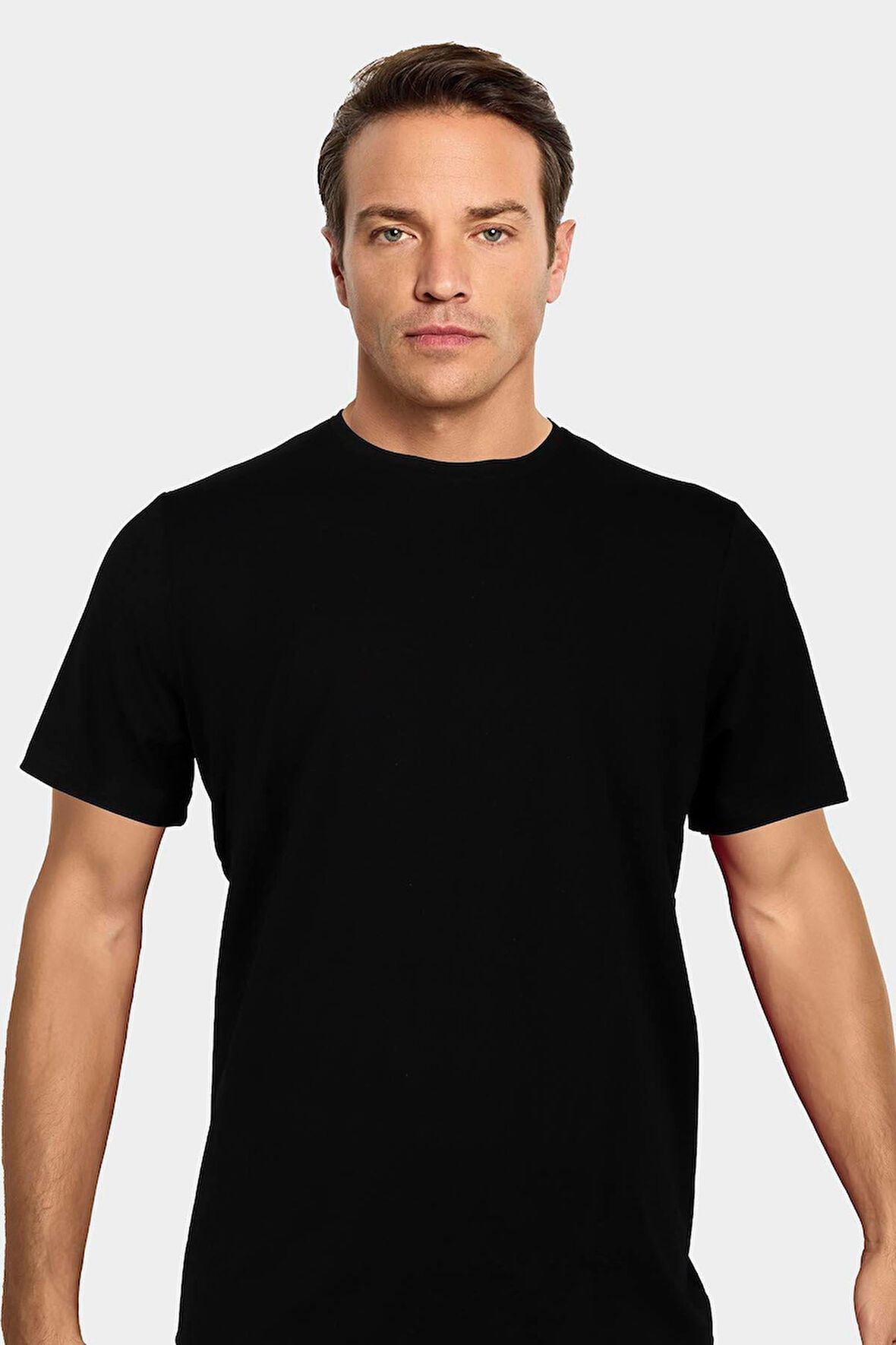 Jiber Erkek Bambu Terletmeyen Hafif Kumaş T-Shirt