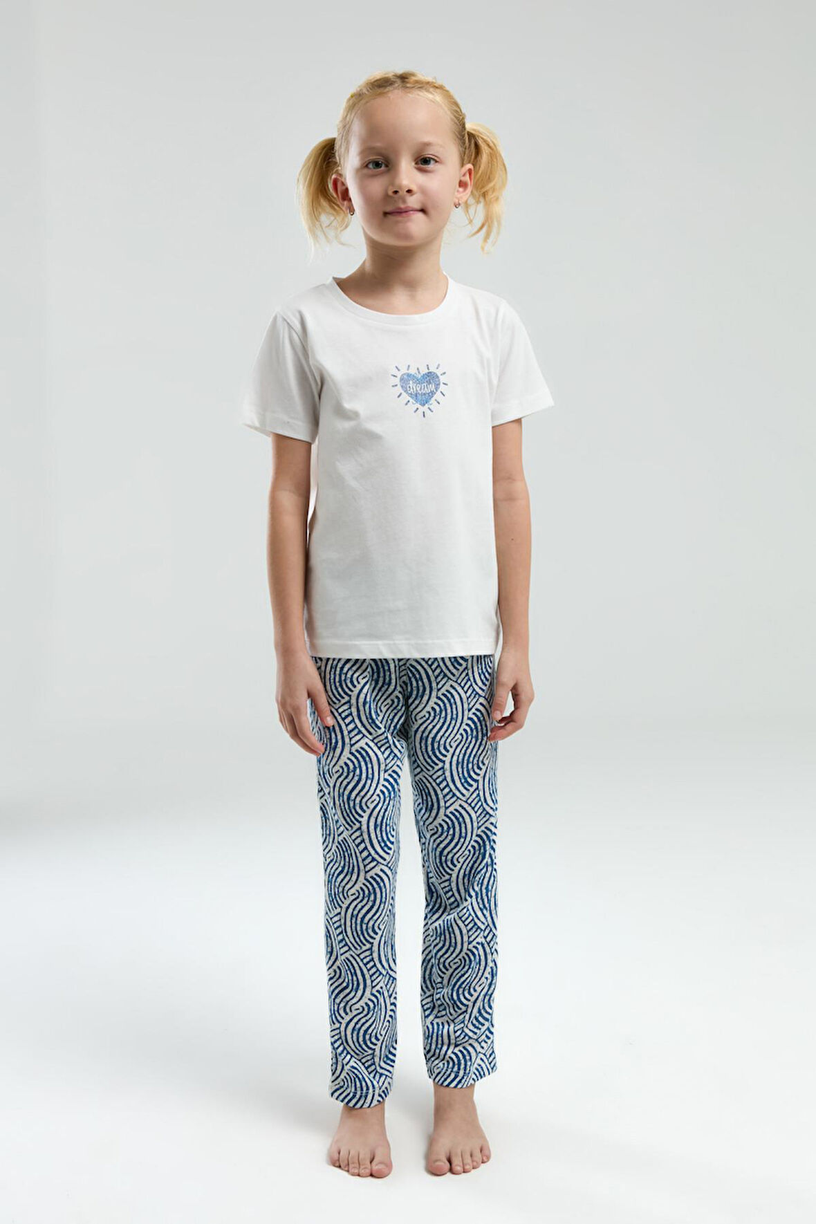 Arnetta 3305 Kız Çocuk Dream Shine Bisiklet Yaka Kısa Kollu Pijama Takım