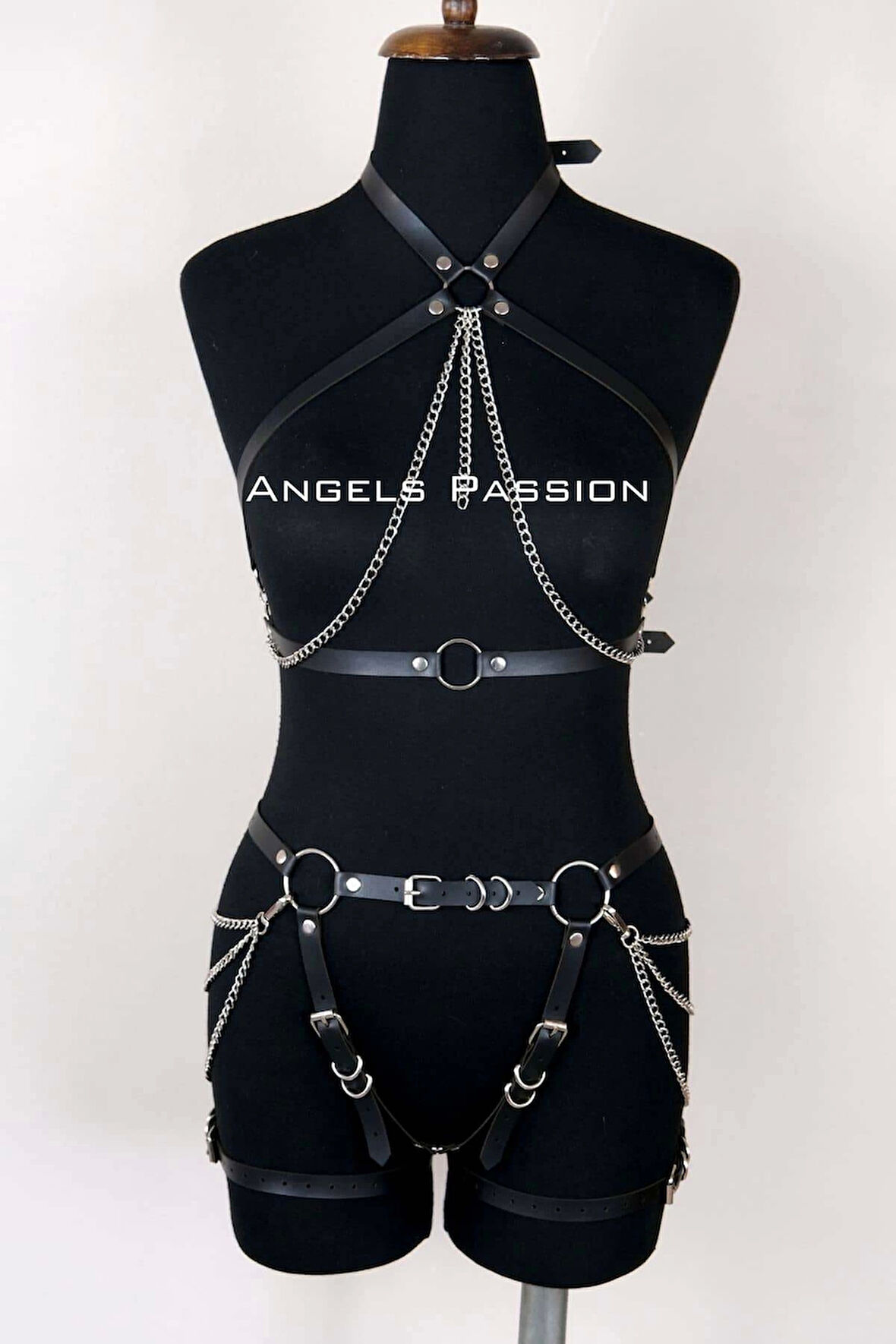 Deri Body Harness, Kadın Deri  Giyim - Brf1084