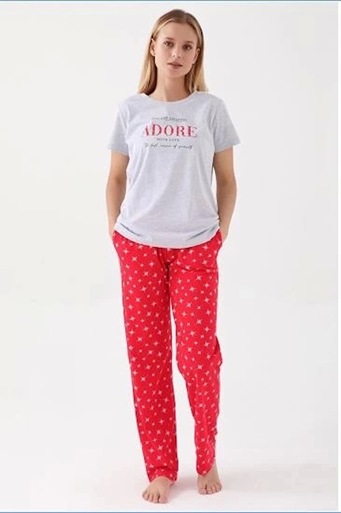 Arnetta 2580-s Kadın Kısa Kol Pijama Takım