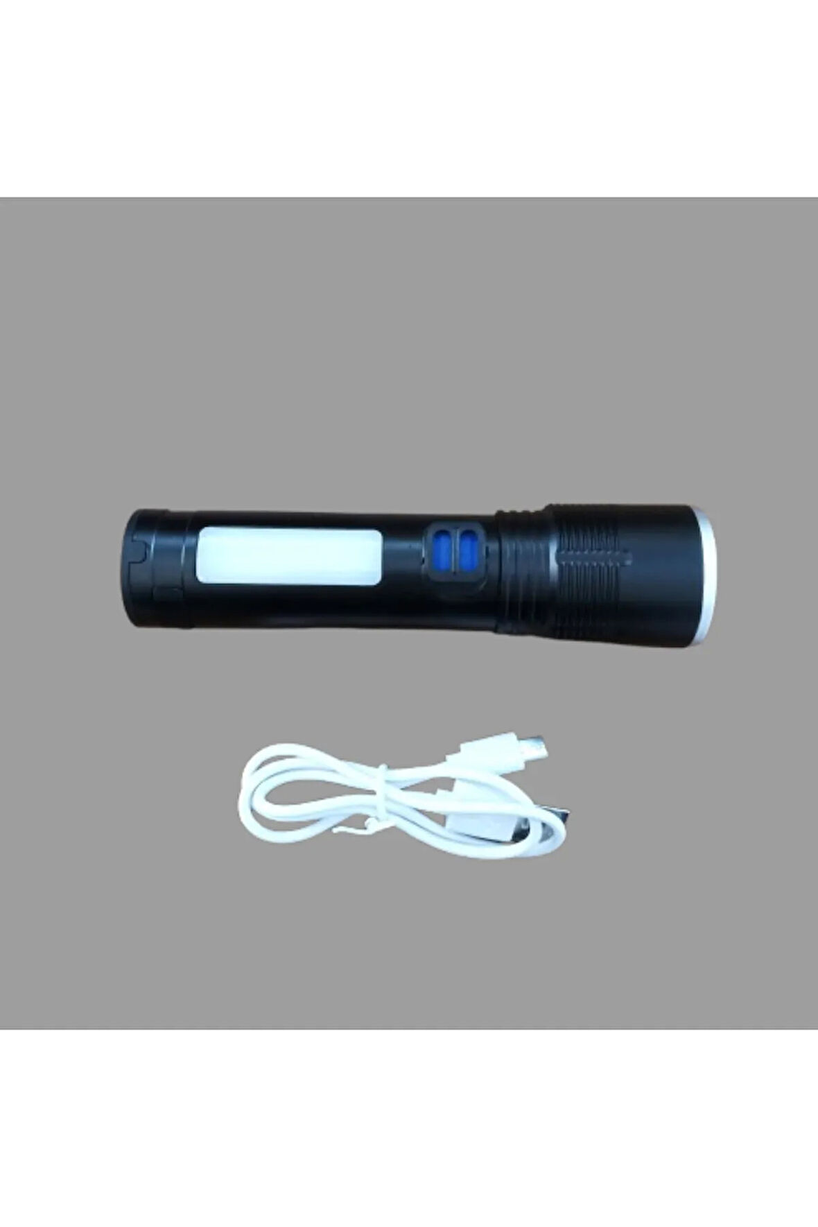 LED AYDINLATMALI ŞARJLI EL FENERİ