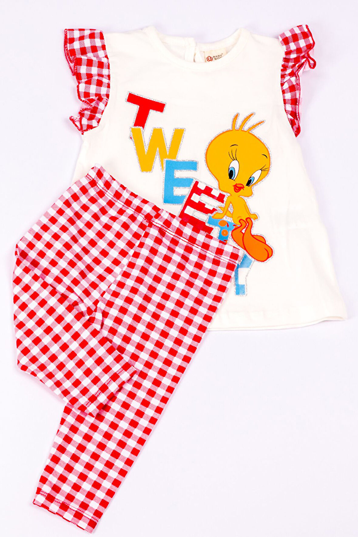 KIZ ÇOCUK TAKIM KAPRİ TAYTLI TWEETY BASKILI A68