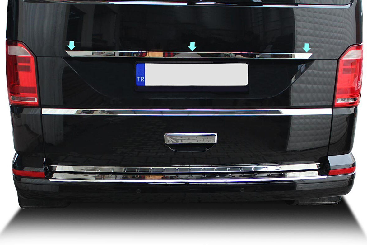 Bagaj Çıtası Plaka Üstü Krom T6 Transporter Van 2015 Ve Sonrası Modeller İçin
