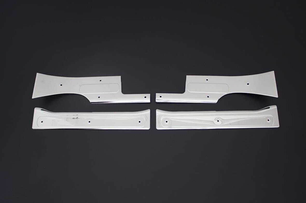 İç Kapı Eşiği Krom 4 Parça Fiorino Mini Van MPV 2007 Ve Sonrası Modeller İçin