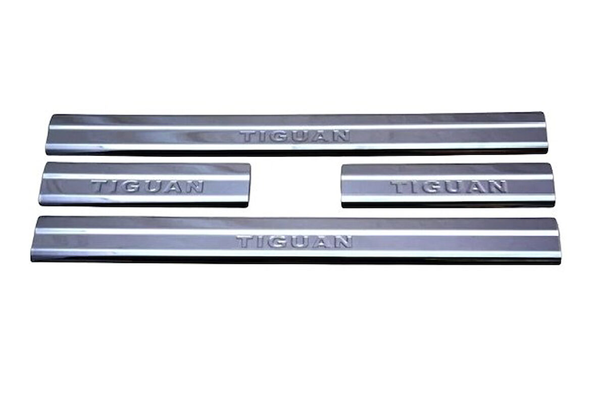 Kapı Eşiği Krom 4 Parça Extra Tıguan SUV 2016 Ve Sonrası Modeller İçin