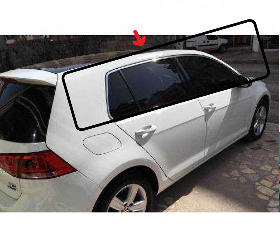 Cam Üst Çıtaları Krom 8 Parça Golf-7 HB 2013 Ve Sonrası Modeller İçin