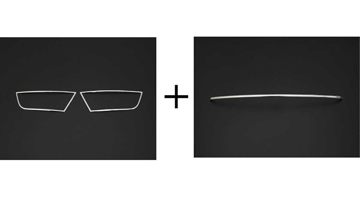 Sis Far Çerçevesi Ve Ön Tampon Çıtası Krom 3 Parça Octavia-3 A7 SD 2013-2017 Arası Modeller İçin