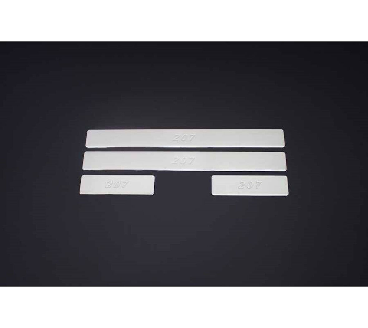 Kapı Eşiği Krom 4 Parça 207 HB 2006-2012 Arası Modeller İçin