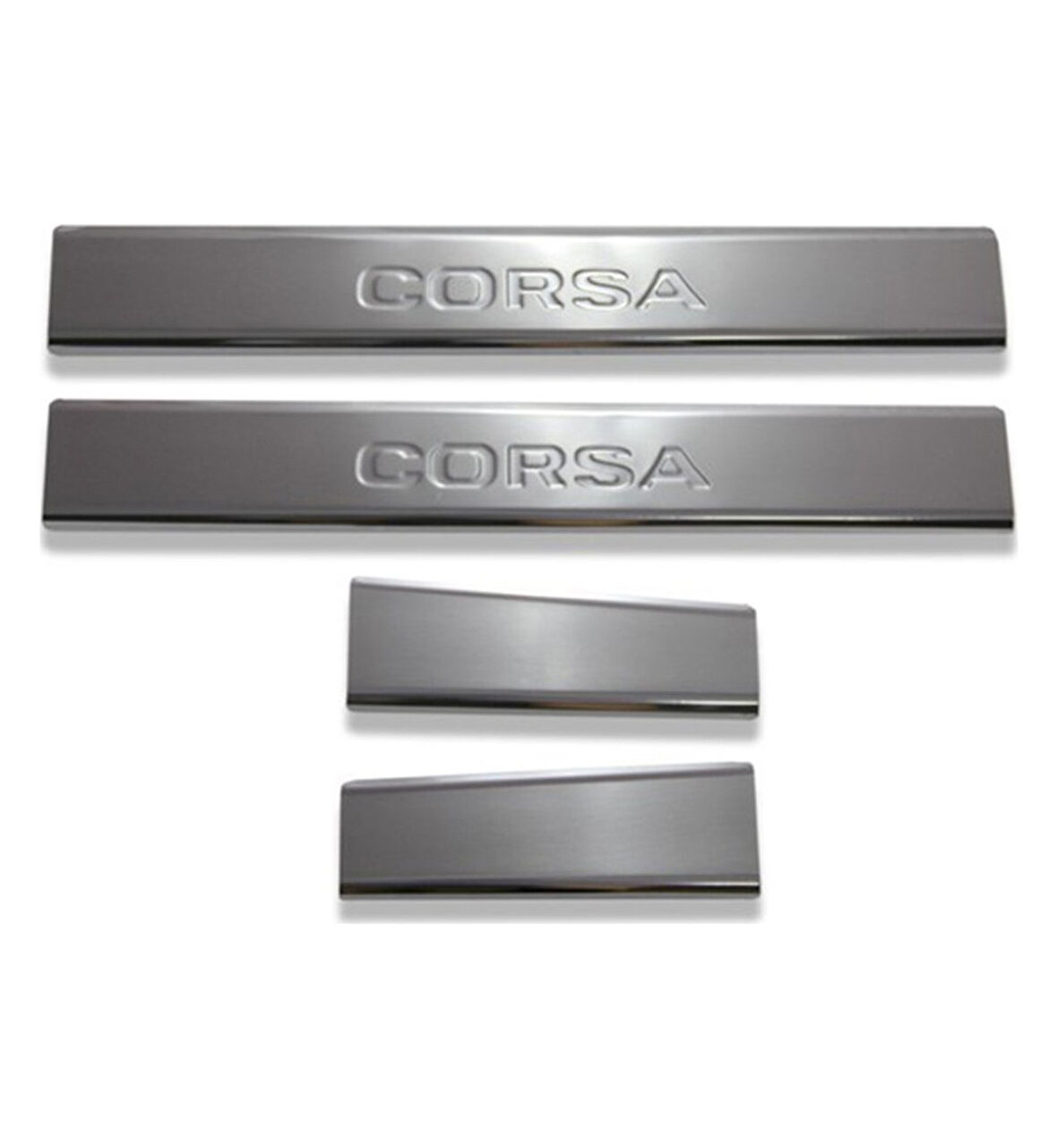 Kapı Eşiği Krom 4 Parça Corsa E HB 5D 2015 Ve Sonrası Modeller İçin