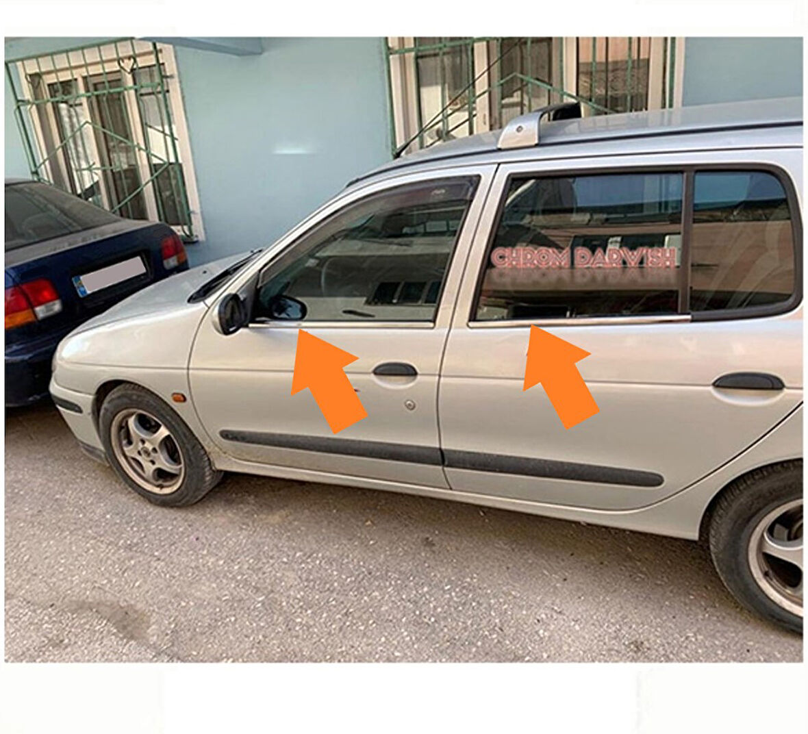 Cam Çıtaları Krom 4 Parça Megane-1 SD 1996-2004 Arası Modeller İçin