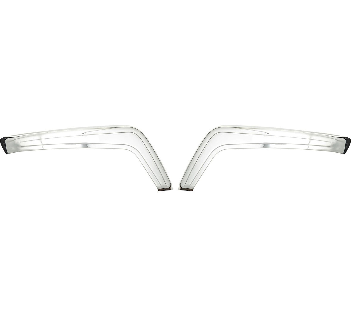 Ön Tampon Kaşı Abs Krom 2 Parça Doblo-2 Panel Van LAV 2010 Ve Sonrası Modeller İçin