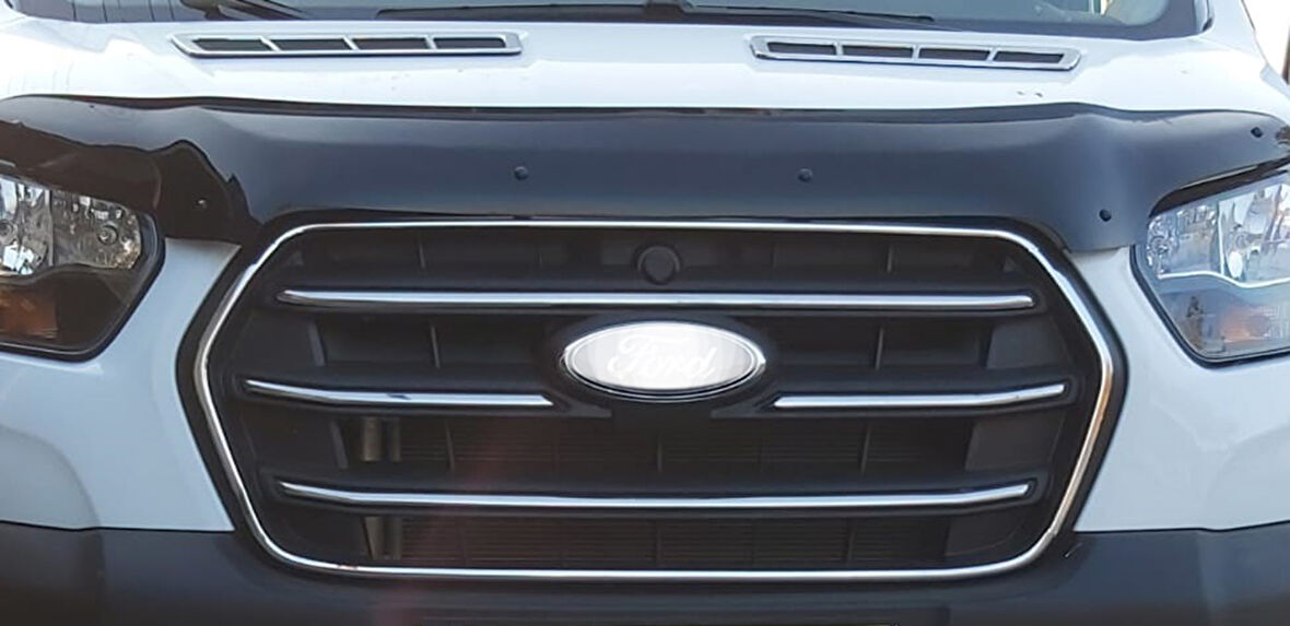 Transit Ön Panjur Çıtaları Ve Çerçevesi Set Geniş Model Krom 8 Parça Van 2019 Ve Sonrası Modeller Için