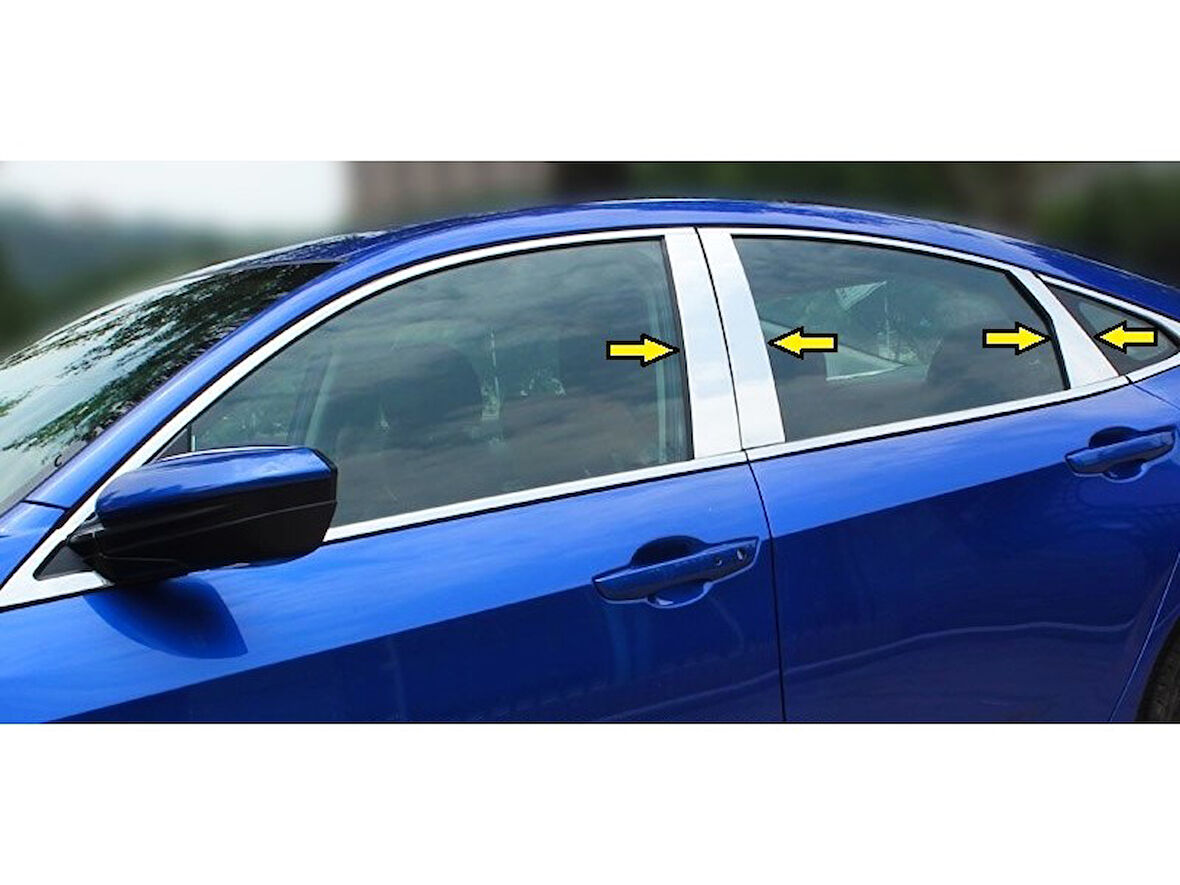 Direk Nikelajı Krom 6 Parça Civic SD 2006-2011 Arası Modeller İçin