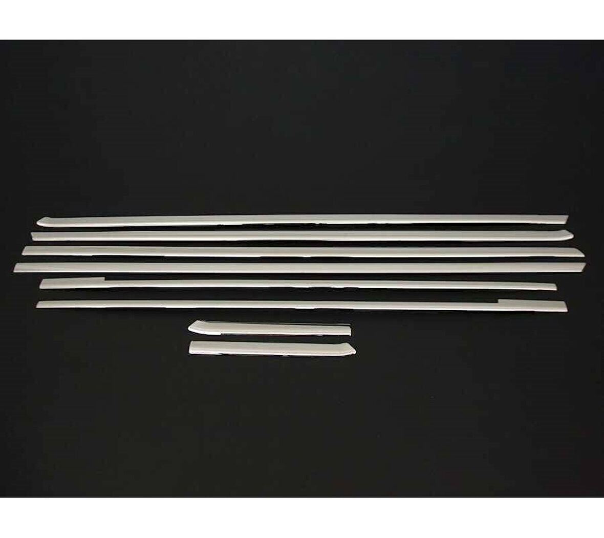 Cam Alt Çıta Krom Tek Sürgü Uzun Şase 8 Parça Vito W447 Van 2014 Ve Sonrası Modeller İçin