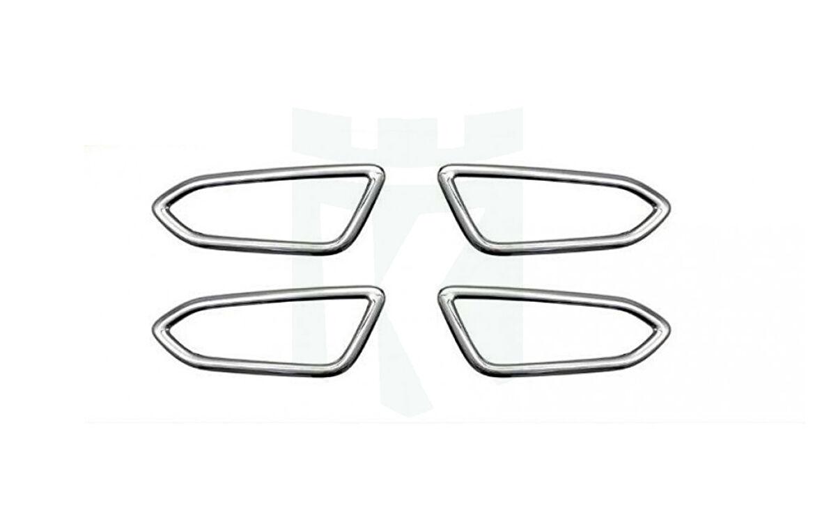 Clio 5 İç Kapı Kolu Çerçevesi Krom 4 Parça HB 2019 Ve Sonrası Modeller İçin