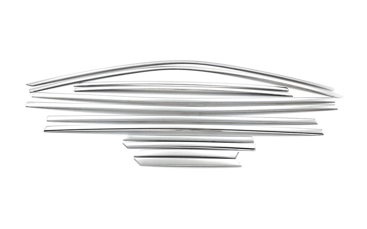 Cam Çerçeveleri Krom Üst Kalite 12 Parça 2008-2 SUV 2020 Ve Sonrası Modeller İçin