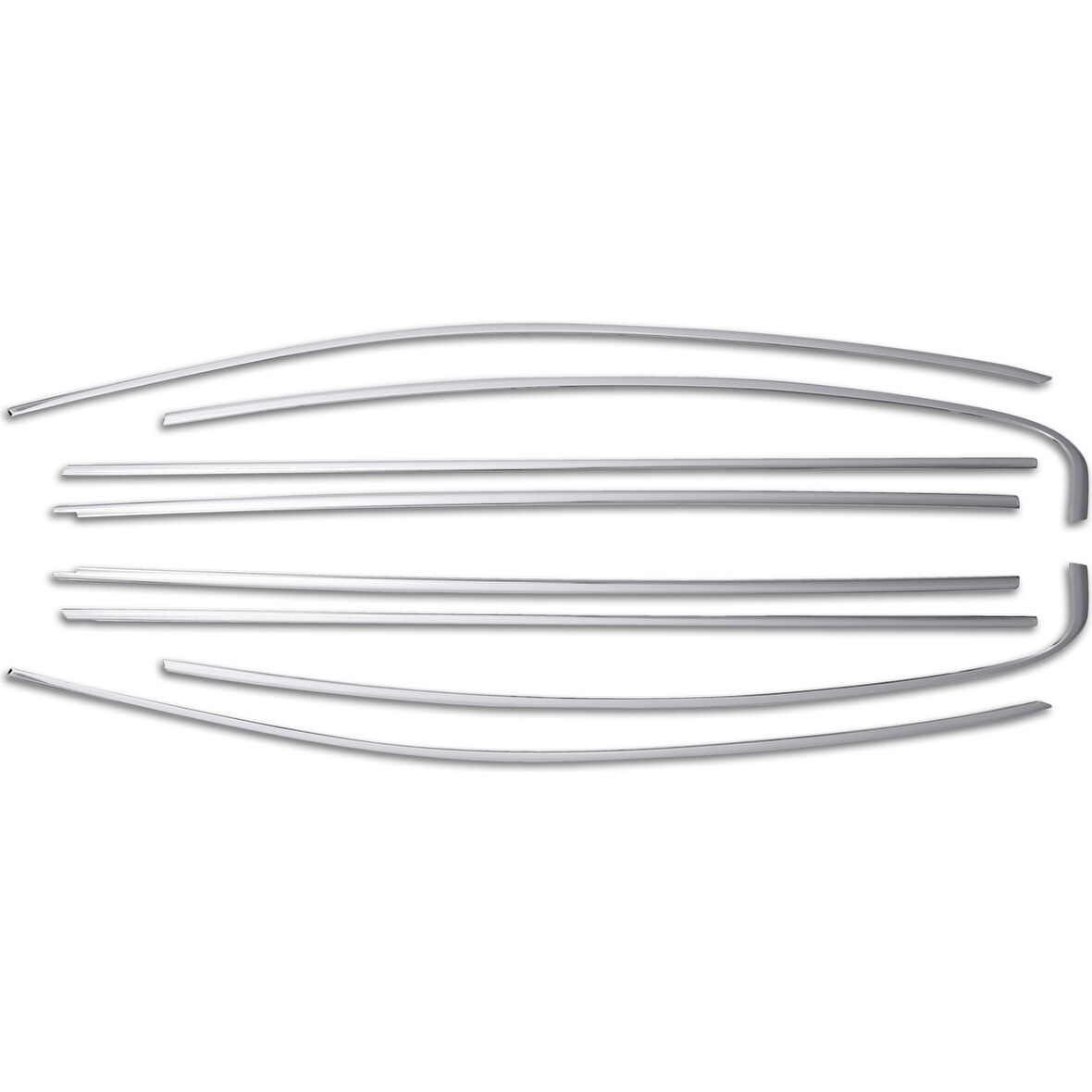 Cam Çerçevesi Krom Üst Kalite 8 Parça Passat B8 SD 2015 Ve Sonrası Modeller İçin