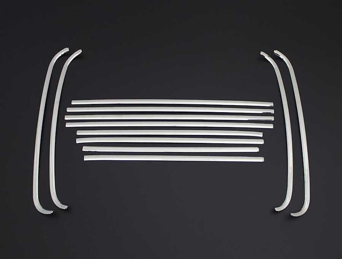 Cam Çerçevesi Krom Üst Kalite 12 Parça Caddy Mini Van 2003 Ve Sonrası Modeller İçin