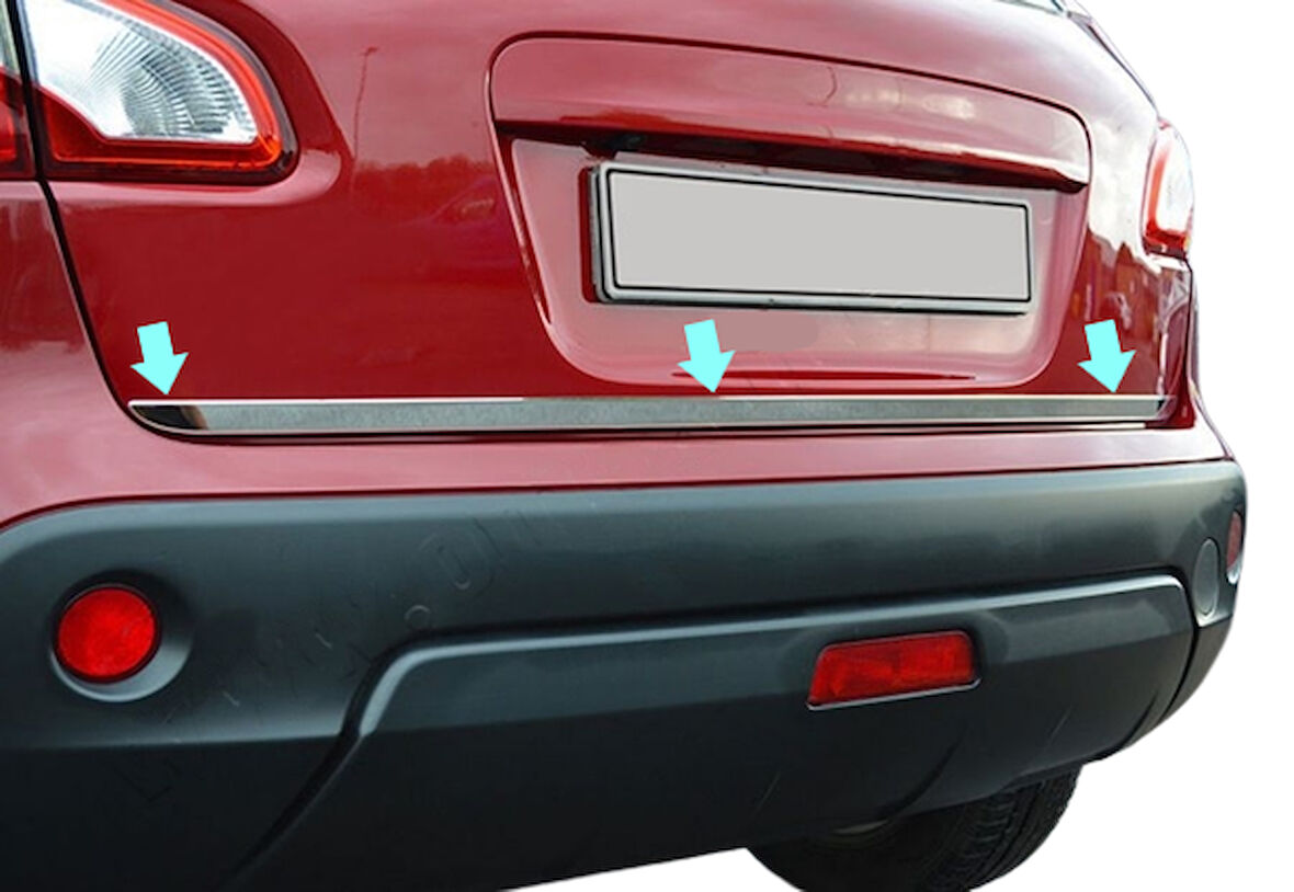 Bagaj Alt Çıta Krom Qashqai Facelift SUV 2010-2014 Arası Modeller İçin