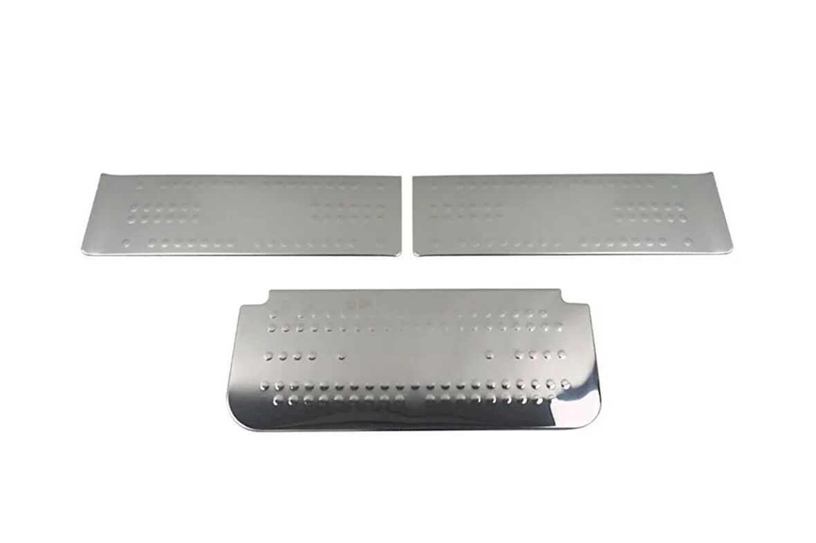 Renault Trafic Uyumlu Kapı Eşiği Krom 3 Parça 2023 Arası Modeller İçin