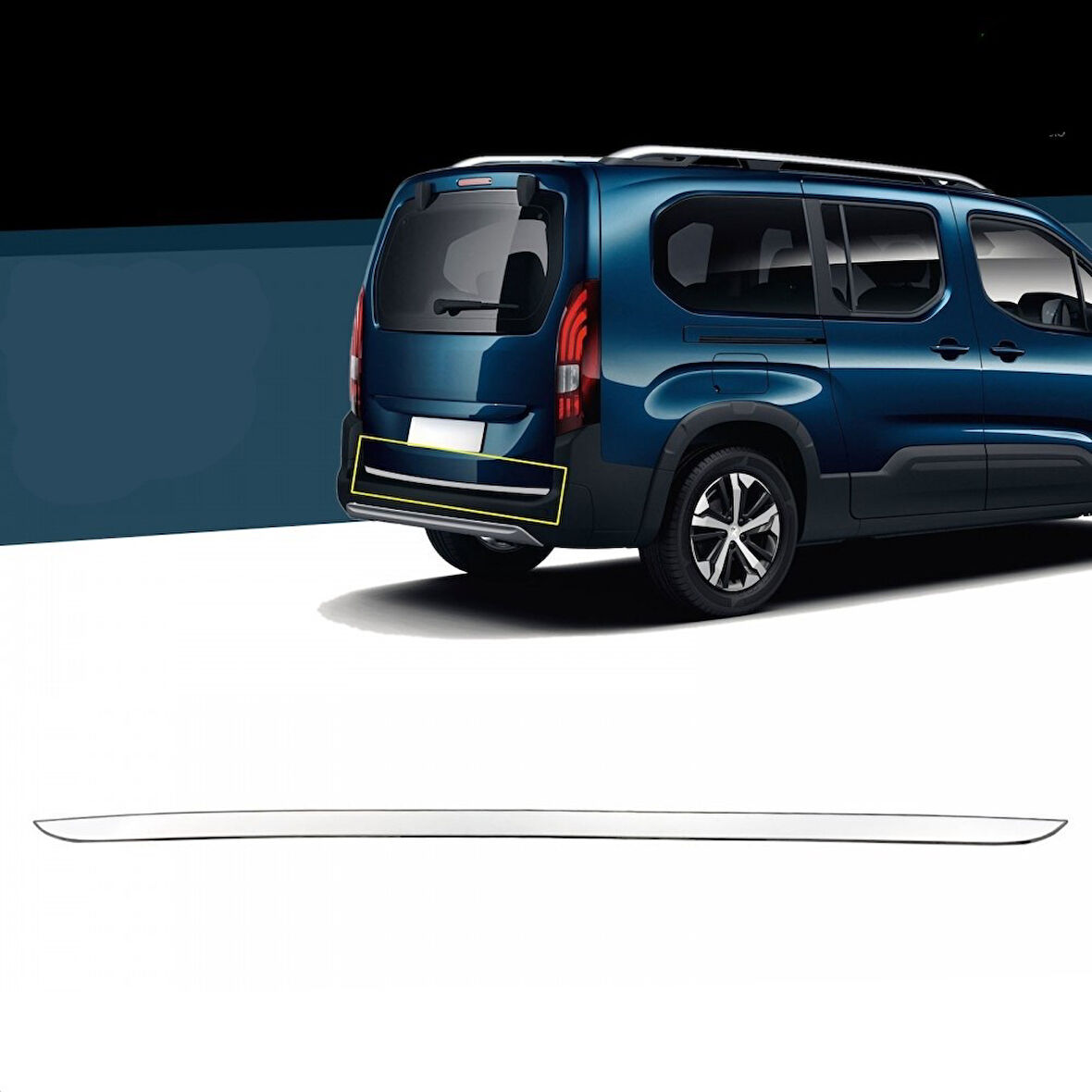 Bagaj Alt Çıta Krom Partner-3 2019 Ve Sonrası Modeller İçin