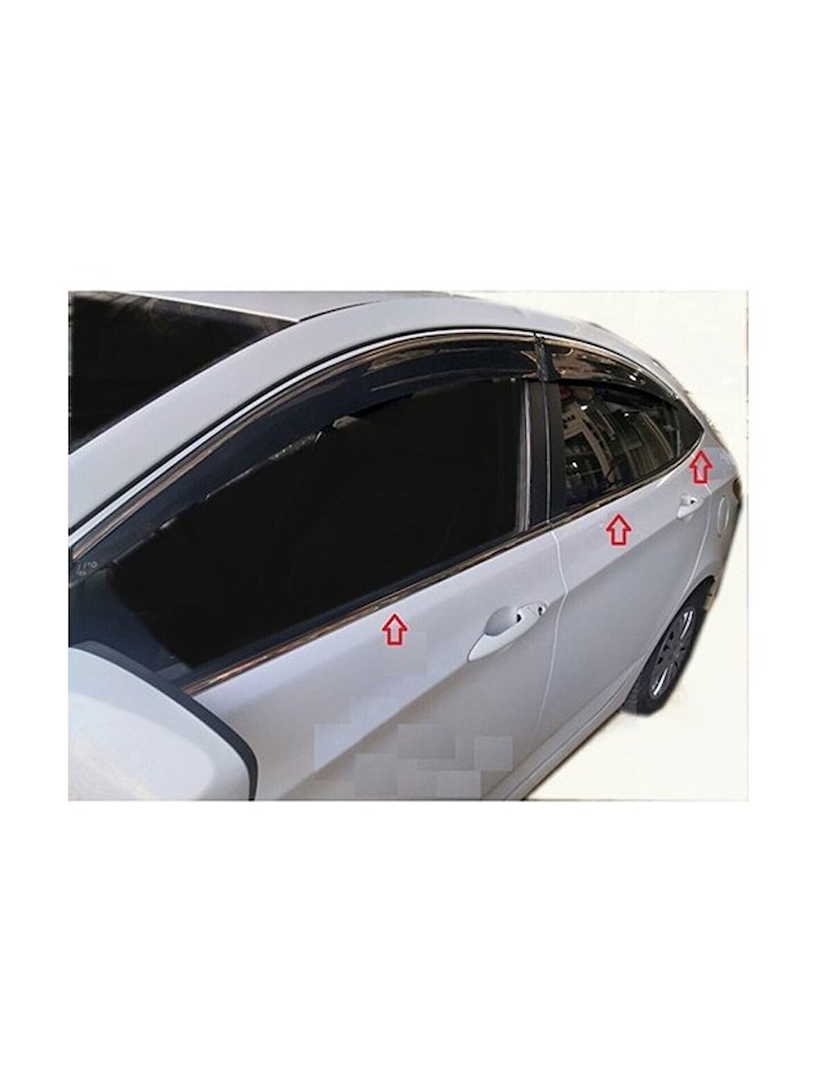 Cam Çıtaları Krom 6 Parça Blue Solaris SD 2011 Ve Sonrası Modeller İçin