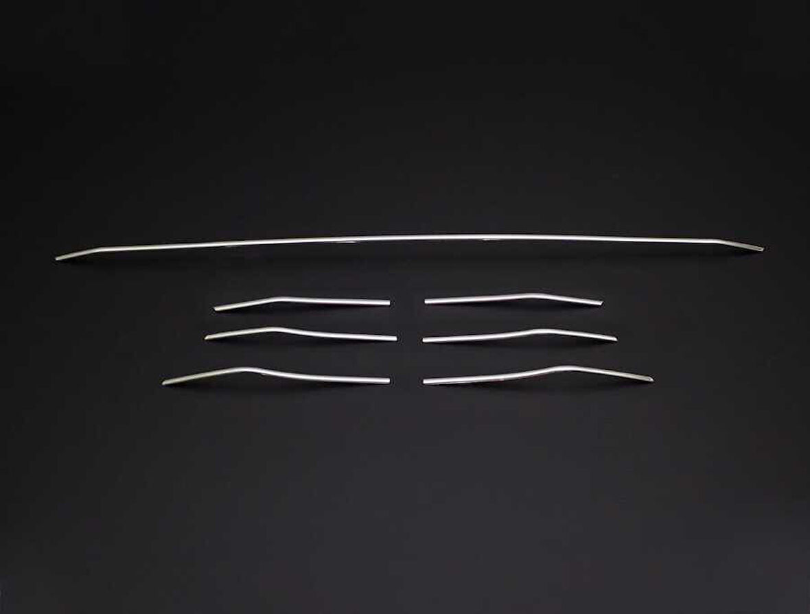 Ön Tampon Çıtası Krom Üst Kalite 7 Parça Megane-4 HB 5D 2016 Ve Sonrası Modeller İçin