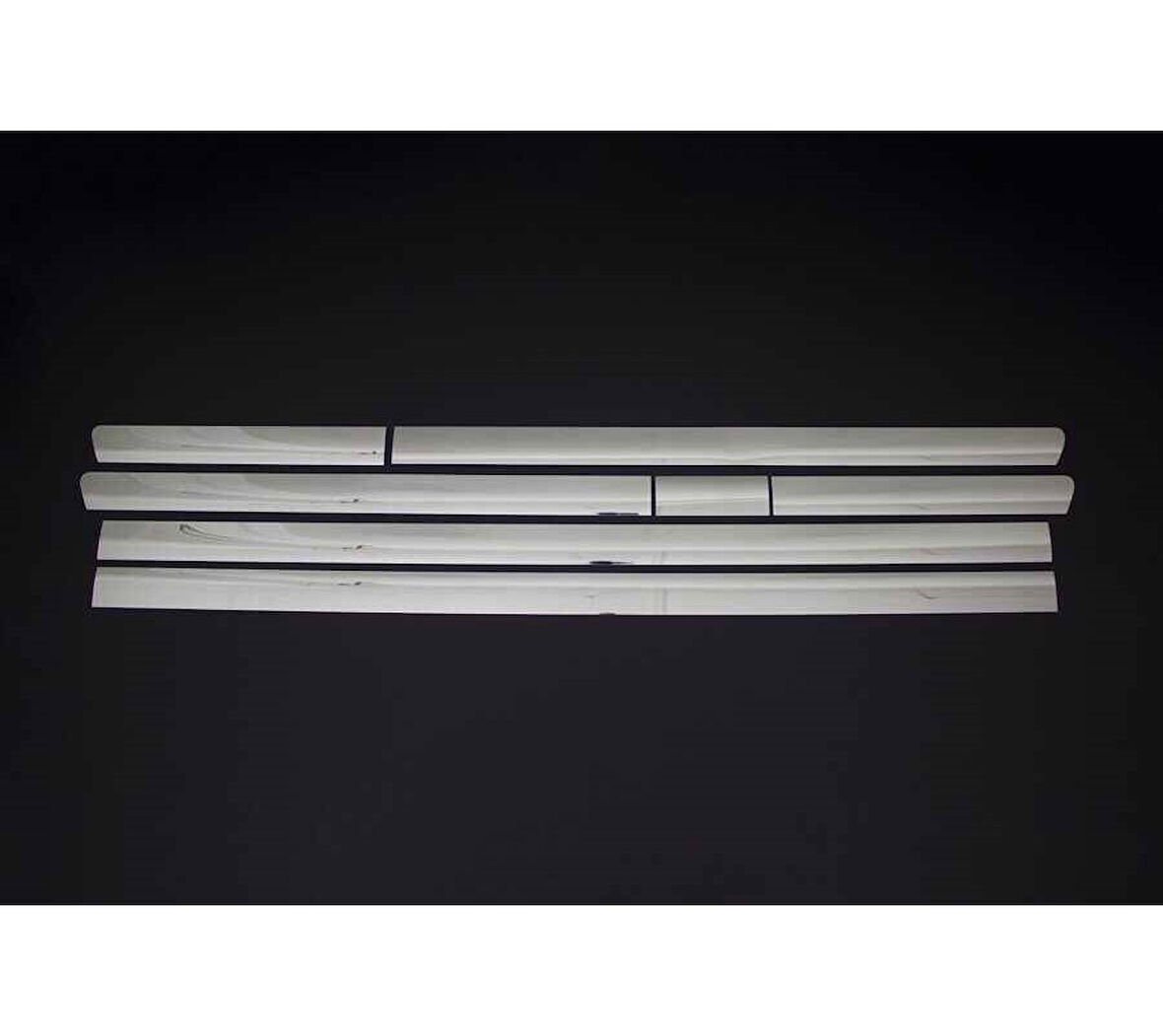Yan Kapı Çıtası Uzun Şase Krom 7 Parça T6 Transporter Van 2015 Ve Sonrası Modeller İçin