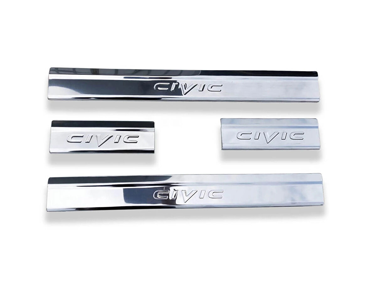Kapı Eşiği Krom 4 Parça Civic SD 2012-2016 Arası Modeller İçin