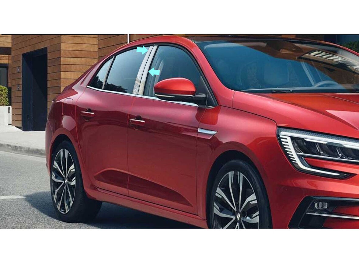 Direk Nikelajı Krom 6 Parça Megane-4 HB 2016 Ve Sonrası Modeller İçin