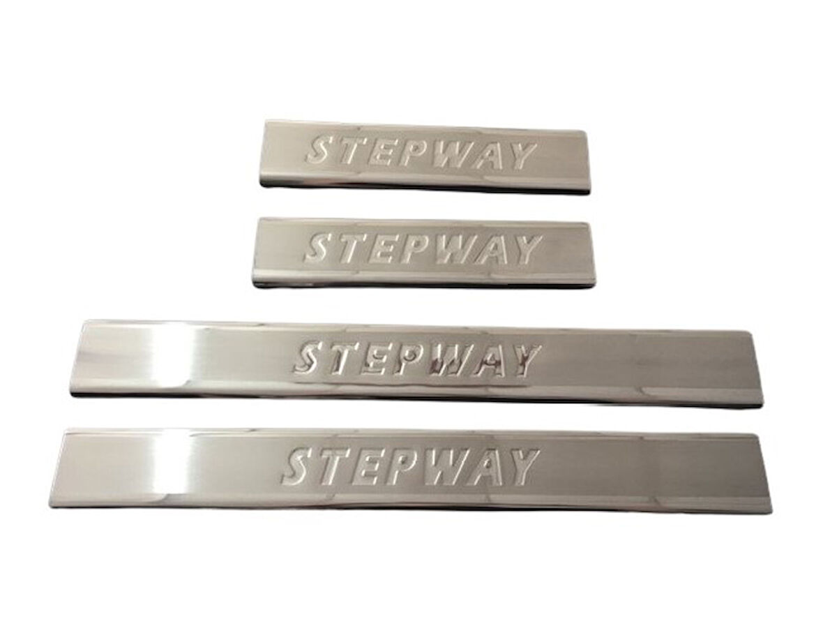 Kapı Eşiği Krom 4 Parça Sandero-3 Stepway Yazılı HB 2020 Ve Sonrası Modeller İçin