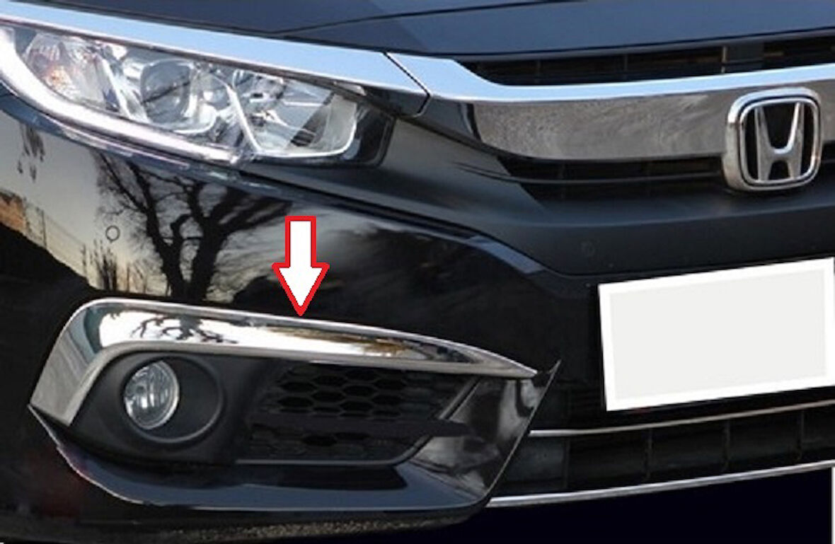 Sis Far Kaşı Krom Üst Kalite 2 Parça Civic SD 2016 Ve Sonrası Modeller İçin
