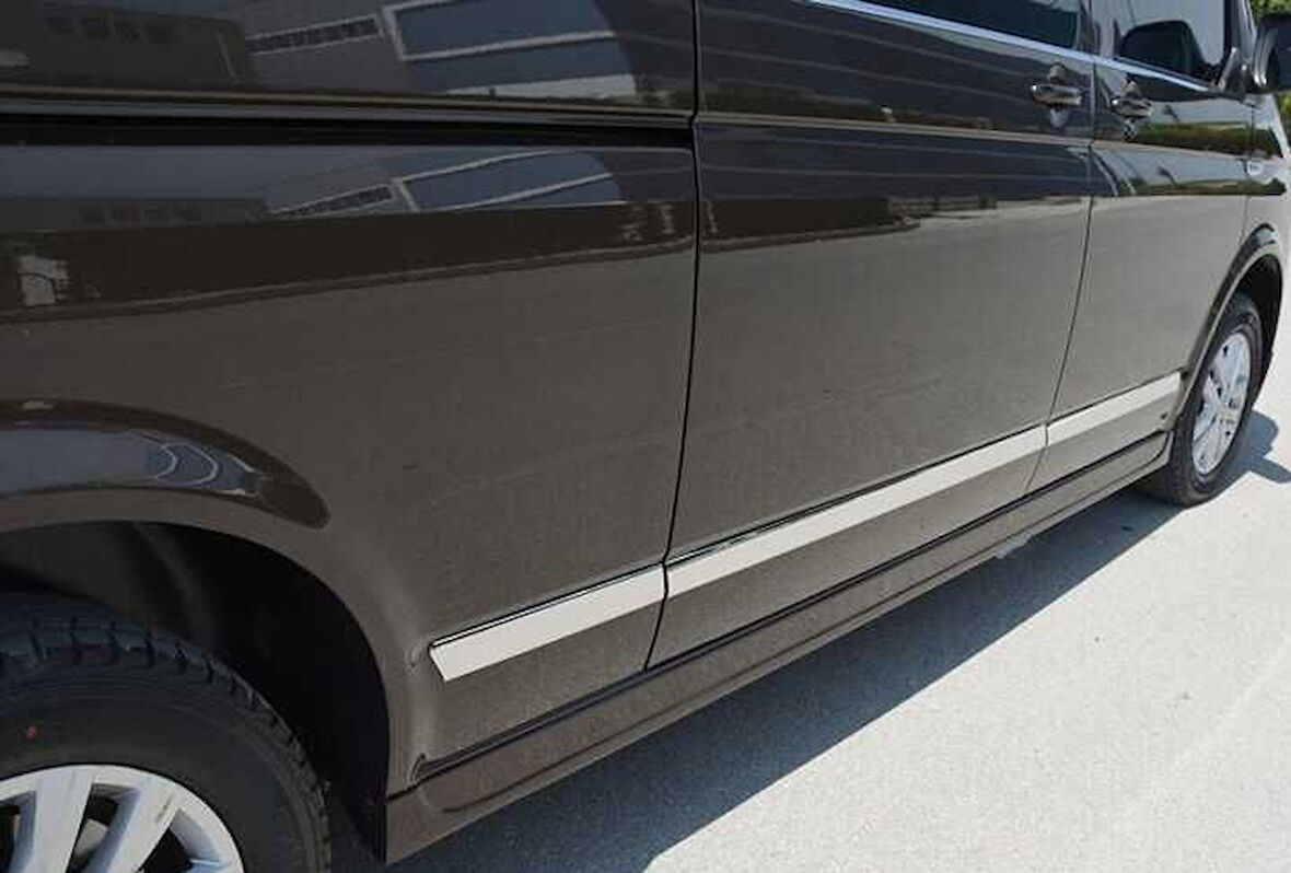Yan Kapı Çıtaları Krom Uzun Şase 7 Parça T6.1 Transporter Van 2020 Ve Sonrası Modeller İçin