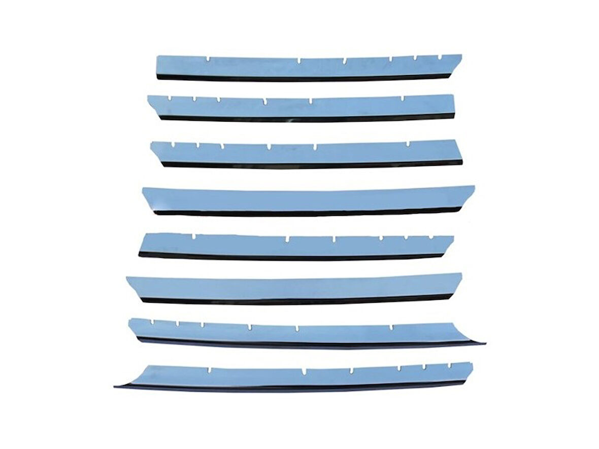 VW T4 Transporter Uyumlu Ön Panjur Çıtaları Krom 8 Parça 1995 - 2003 Arası Modeller İçin