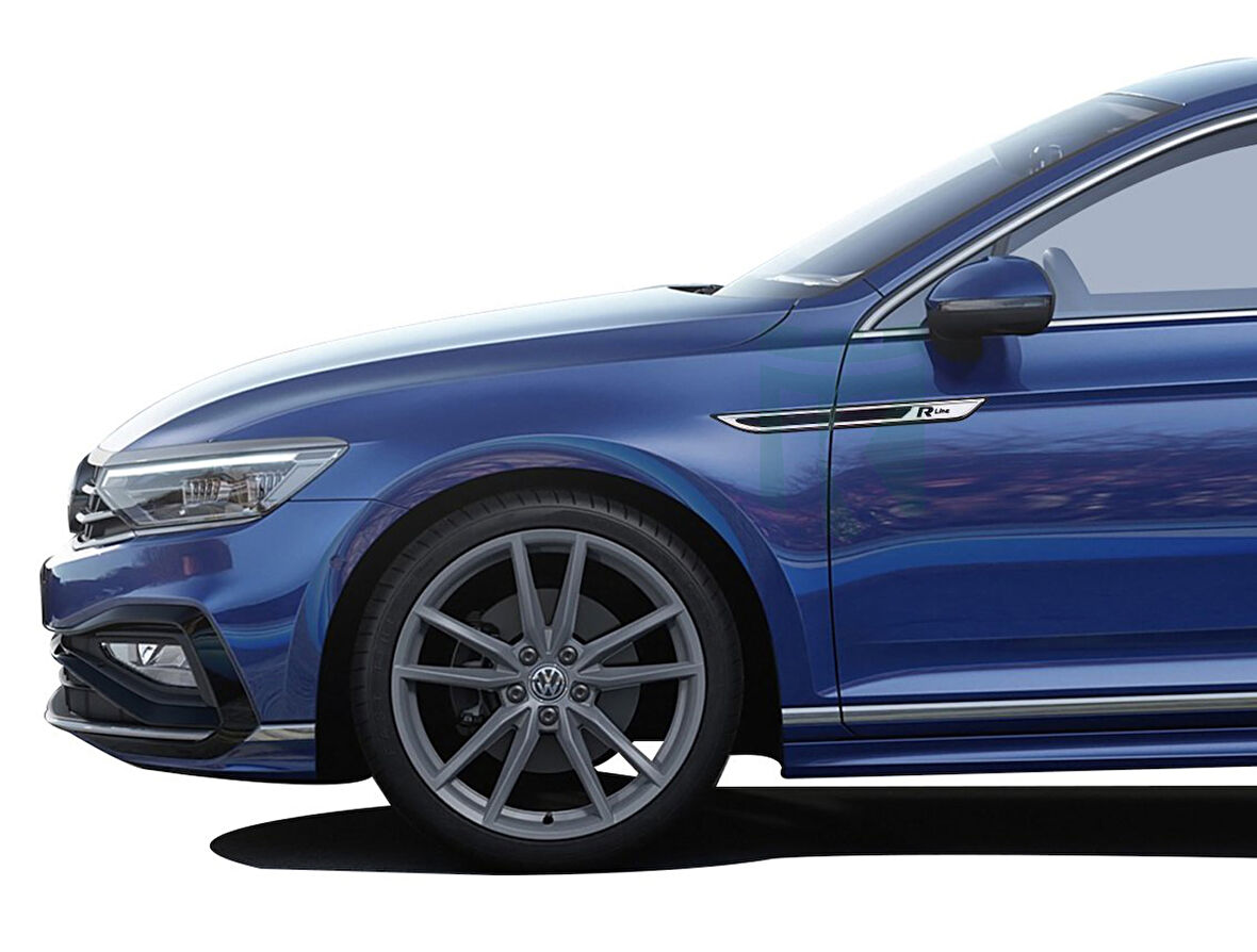 Passat B8.5 R-Line Çamurluk Çıtası Krom Siyah SD 2019 Sonrası Modeller İçin