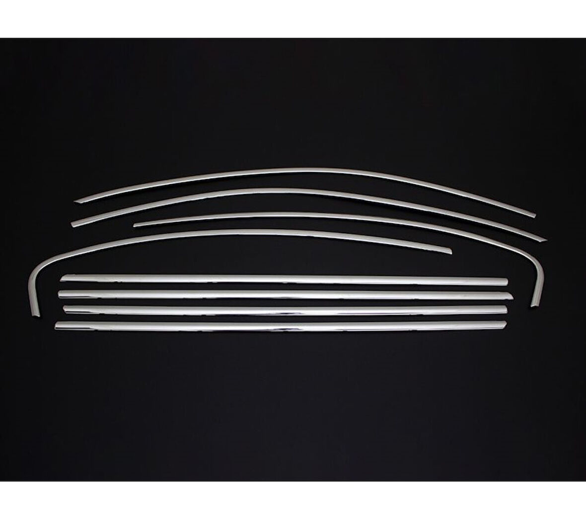 Cam Çerçevesi Krom 8 Parça Passat B8.5 SD 2019 Ve Sonrası Modeller İçin