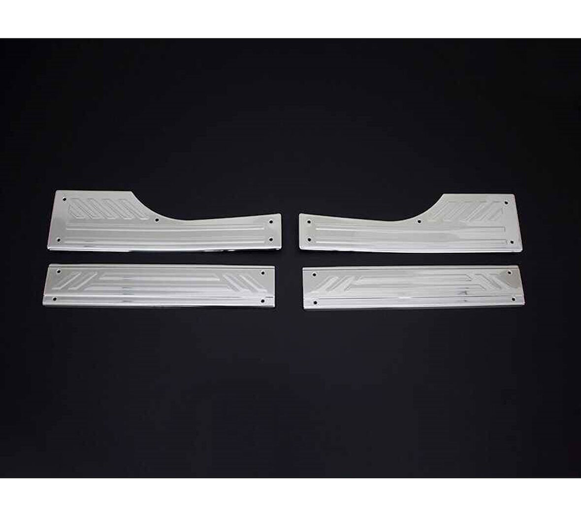 İç Kapı Eşiği Krom 4 Parça Doblo-2 Panel Van LAV 2010 Ve Sonrası Modeller İçin