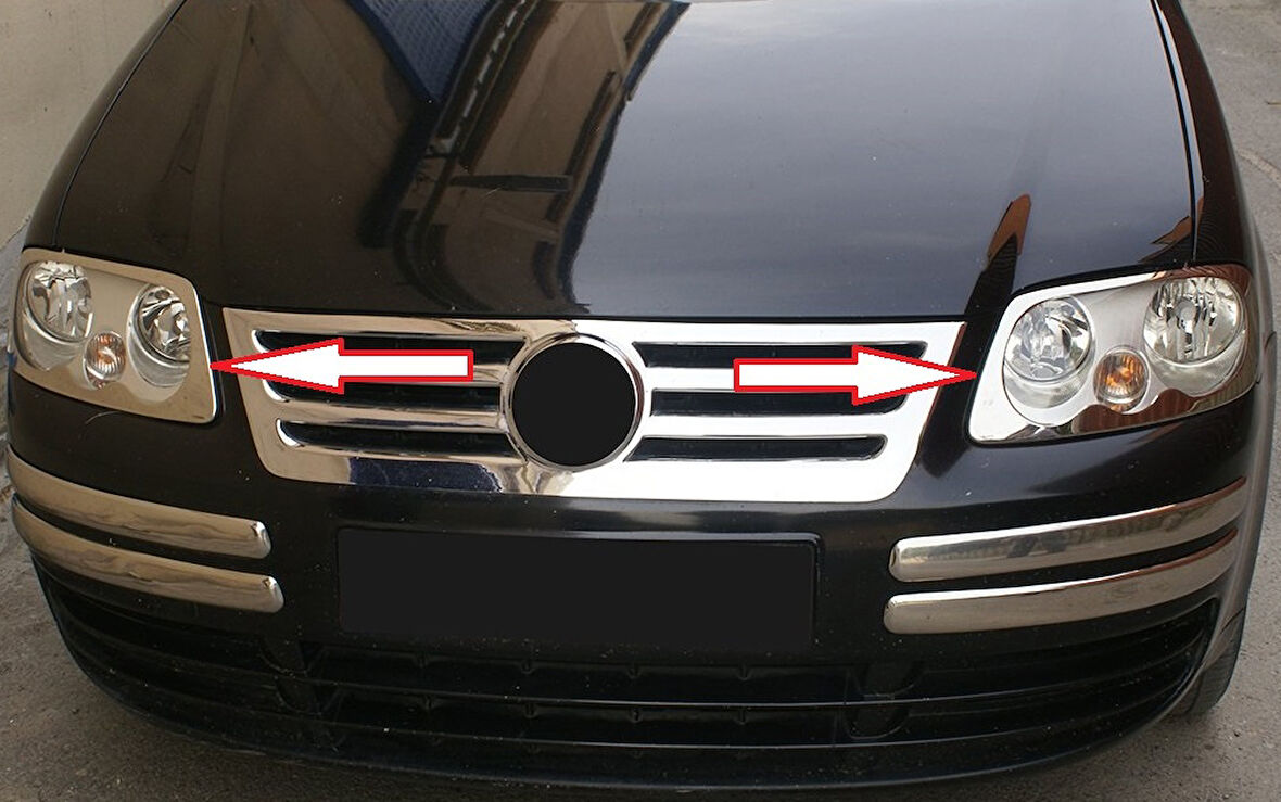 Far Çerçevesi Krom Üst Kalite 2 Parça Caddy Mini Van 2003-2010 Arası Modeller İçin