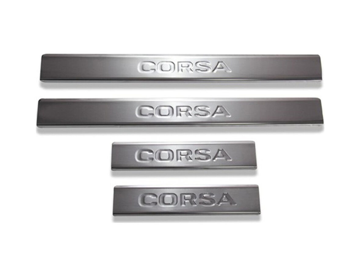 Kapı Eşiği Krom 4 Parça Corsa C HB 5D 2000-2006 Arası Modeller İçin