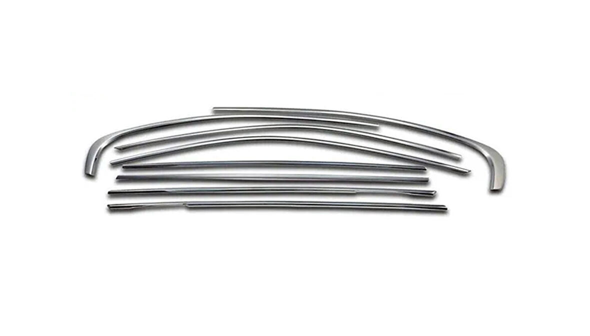 BMW 3 Serisi F30 SD Uyumlu Cam Çerçevesi Krom 8 Parça 2012 - 2019 Arası Modeller İçin